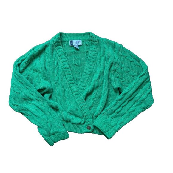 Vintage SK & Company green cardigan size M - Picture 1 of 7